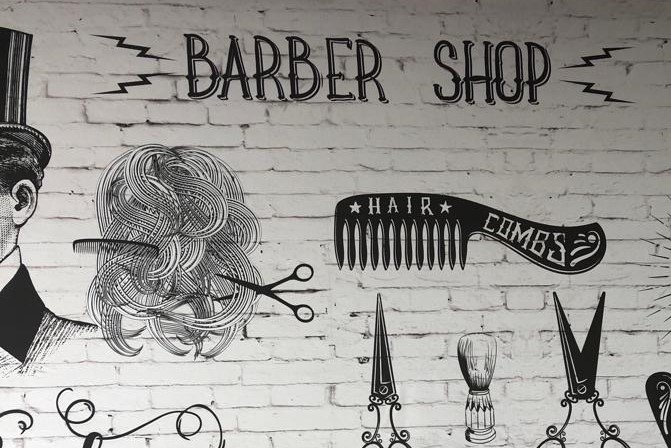 Barber shop wallpaper
